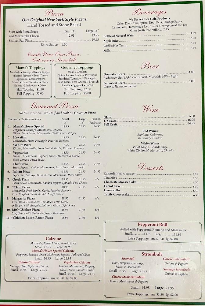 Mama Di Roma Menu image 1